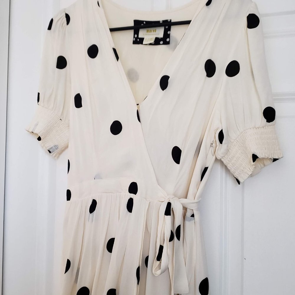 Maeve by Anthropologie Breanna Polka Dot Dress, Size 4